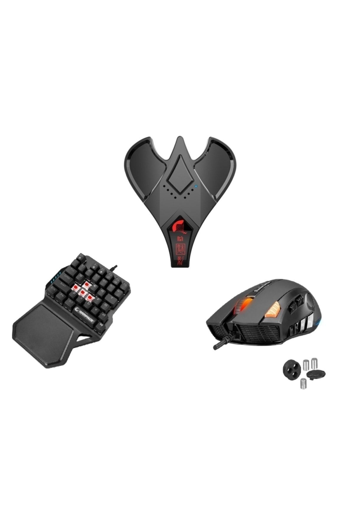 HANDJOY Kugamer M3 Süper Üçlü Set - Pubg Mobile Klavye Mouse Konsol Dönüştürücü PRO Yapay Zeka 2025 Model Türkçe